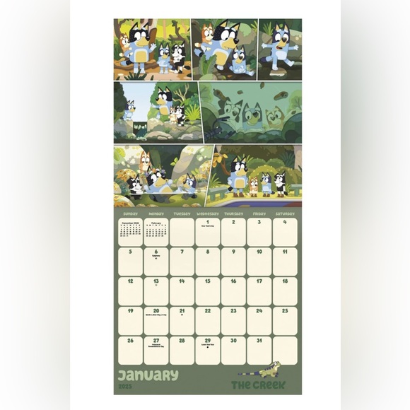 Bluey 2025 Wall Calendar - Picture 2 of 3